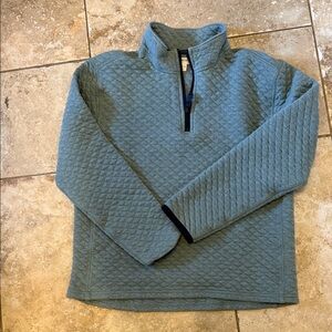Crewcuts Kids Quilted Half-Zip Sweater - Teal